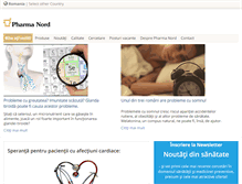 Tablet Screenshot of pharmanord.ro